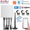 Medidor de Energia Tuya Wi-Fi 80A Bidirecional Trifásico com Pinça - Branco