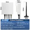 Medidor de Energia Tuya Wi-Fi 80A Bidirecional Trifásico com Pinça - Branco