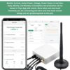 Medidor de Energia Tuya Wi-Fi 80A Bidirecional Trifásico com Pinça - Branco