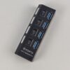 Hub USB 3.0 4 Portas 5Gbps Super Speed Compacto - Preto