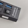 Hub USB 3.0 4 Portas 5Gbps Super Speed Compacto - Preto