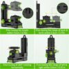 Suporte Magnético Huepar PV11+ Base Giratória para Nível Laser - Preto/Verde