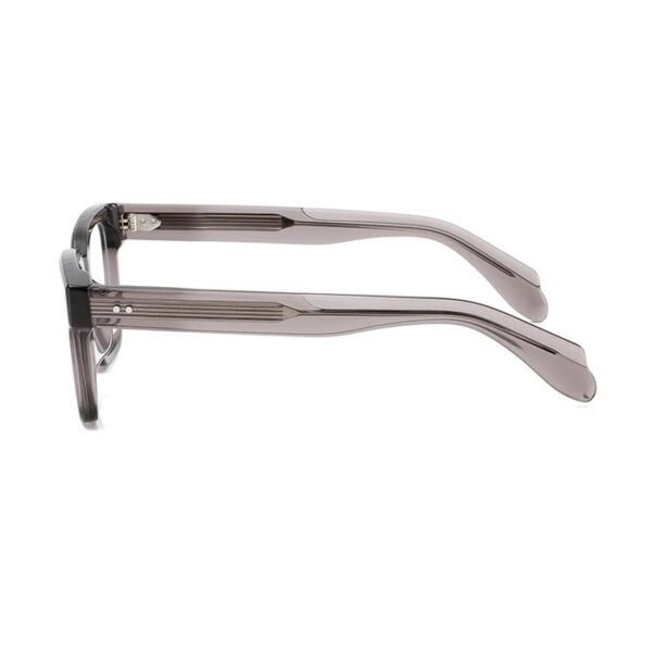 Óculos de Massa Alaric Square em Acetato Cinzento Stripe - Cinzento