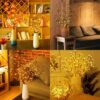 (x3) Ramo Decorativo LED 20 Luzes 28cm para Interior e Festas - Castanho