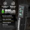 Máquina de Tatuagem Curso Ajustável 2.0-4.2mm 1600mAh Sem Fios Motor Coreless XNET Nebula
