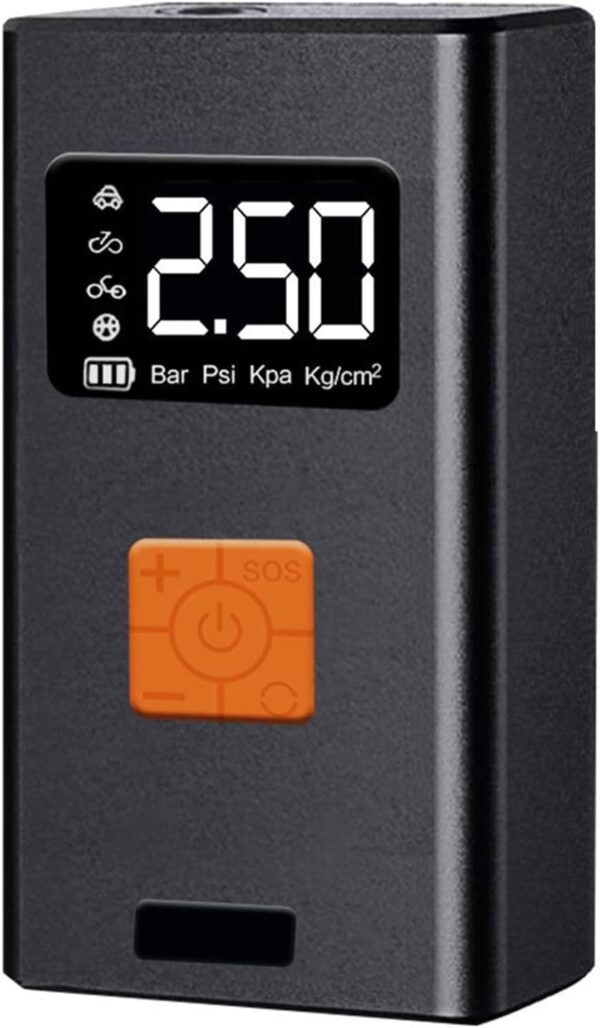 F126X3200_paste_1780598911403_0 Compressor de Pneus Portátil Rcniso Rcnisotnoqhceza6 Digital com Luz LED - Preto