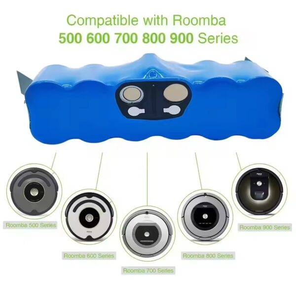Bateria para Aspirador iRobot Roomba ALalito Séries 500 600 700 800 12800mAh 14.4V