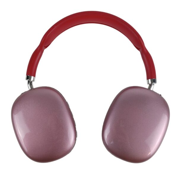 Auscultadores Headphones Bluetooth P9 - Rosa e Vermelho