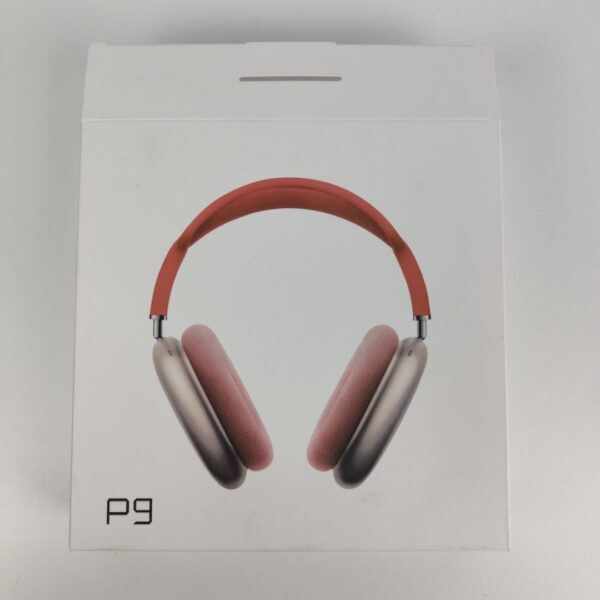 Auscultadores Headphones Bluetooth P9 - Rosa e Vermelho