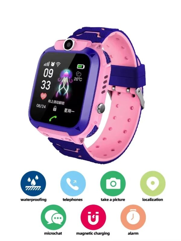 Relógio Smartwatch XL Q12 Chamadas 2G Botão SOS Localização GPS Digital - Azul