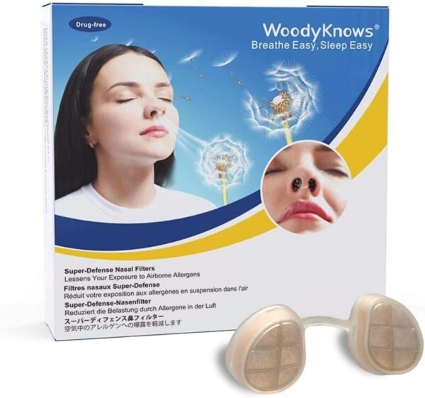 F126X3276_paste_1781806707350_0 (PACK 4) Filtros Nasais WoodyKnows Super-Defense Contra Alergias e Poluição - Transparente