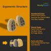Filtros Nasais Reutilizáveis e Invisíveis contra Poeira WoodyKnows DustNF2024 Pack