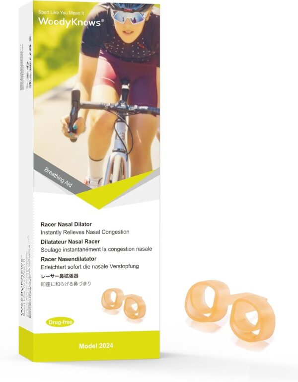 Dilatador Nasal Desportivo para Fluxo de Ar WoodyKnows Racer Standard M Pack 3