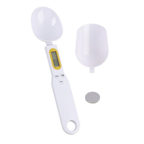 (500g) Colher Medidora Digital JiaHeHe RVII1 Precisão 0.1g com Ecrã LCD - Branco
