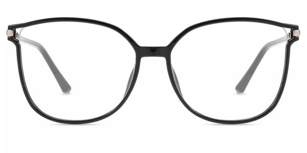 F126X3283_1781807008391_1 Armação de Óculos Zenni Oversized TR90 Leve com Brilhos - Preto