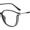F126X3283_1781807008391_2-1 Armação de Óculos Zenni Oversized TR90 Leve com Brilhos - Preto