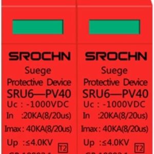 Descarregador de Sobretensões 2P 1000V 40KA Sistemas Fotovoltaicos ULVOWZSTZ