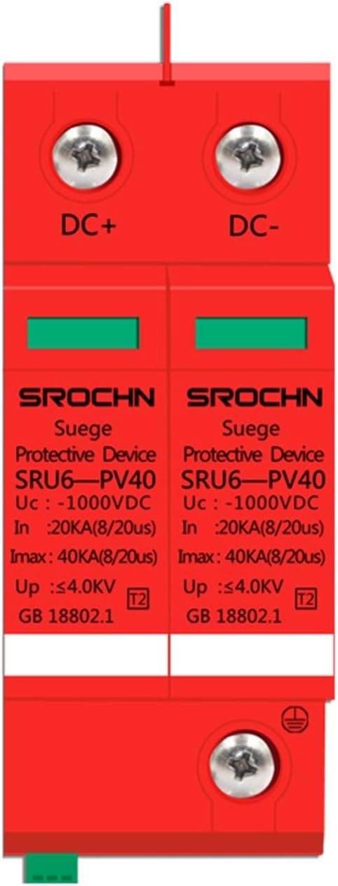 Descarregador de Sobretensões 2P 1000V 40KA Sistemas Fotovoltaicos ULVOWZSTZ