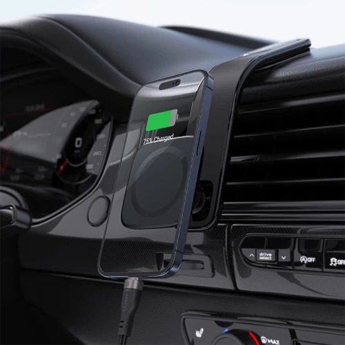 Suporte Magnético de Carro D29 para Tablier - Preto