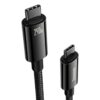 F126X3296_paste_1781807681185_0 (1M) Cabo USB-C Baseus 240W PD Carregamento Rápido Nylon Entrançado - Preto
