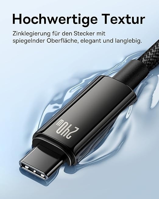 F126X3296_paste_1781807681185_4 (1M) Cabo USB-C Baseus 240W PD Carregamento Rápido Nylon Entrançado - Preto