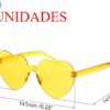 Óculos de Sol Coração Polarizados e Espelhados PATIKIL