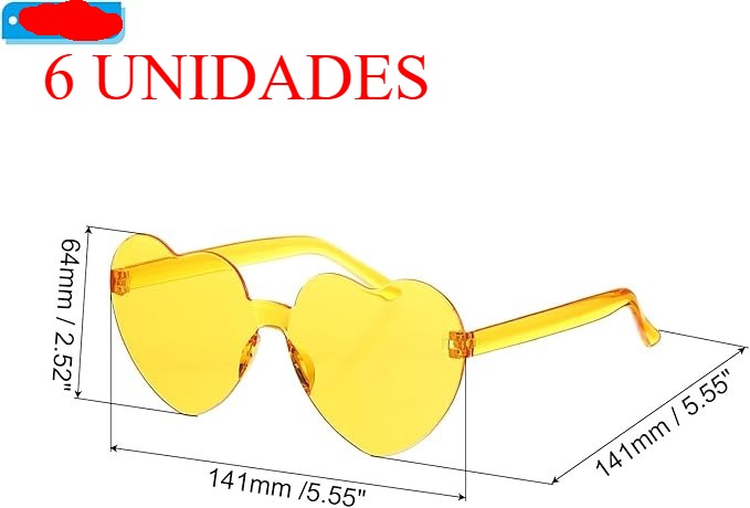 Óculos de Sol Coração Polarizados e Espelhados PATIKIL