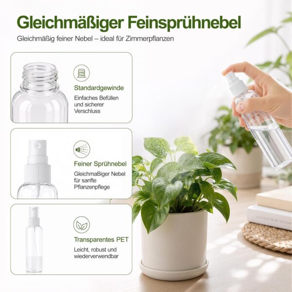 (100 ml) Frasco Pulverizador DreiWasser DW-01 Atomizador Reutilizável de Viagem - Transparente