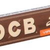 (Pack 10) Papel de Enrolar OCB Virgin Slim King Size Não Branqueado - Castanho