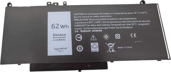 Bateria para Portátil 62Wh 7.6V Compatível com Dell Latitude E5470 E5570 YASI MFG