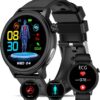 (1.39") Smartwatch YYKY ECG Chamadas Bluetooth 100+ Modos Desportivos - Preto