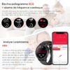 (1.39") Smartwatch YYKY ECG Chamadas Bluetooth 100+ Modos Desportivos - Preto