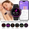 (1.39") Smartwatch YYKY ECG Chamadas Bluetooth 100+ Modos Desportivos - Preto