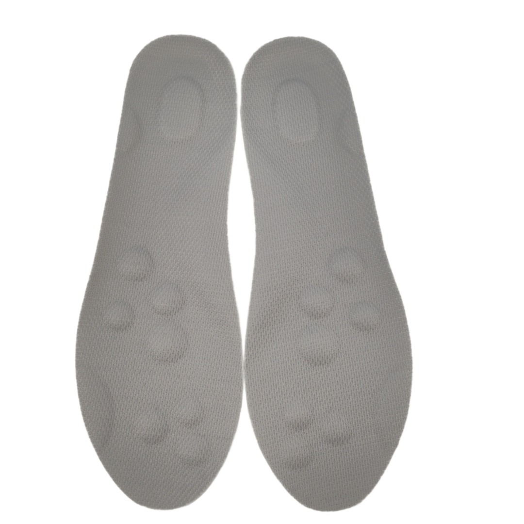 (38) 4 Pares Palmilhas de Memória Em Gel Cinza