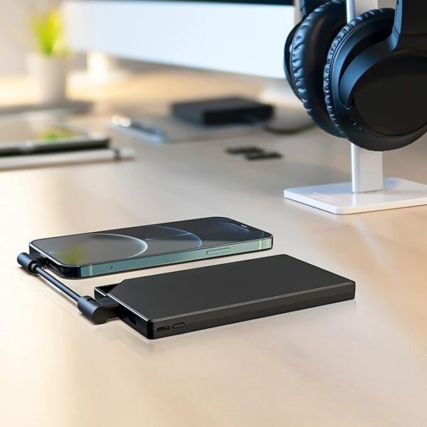 Power Bank 10000mAh Ultra Slim 8.8mm de Carregamento Rápido TNTOR WT-H340