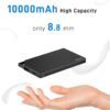 Power Bank 10000mAh Ultra Slim 8.8mm de Carregamento Rápido TNTOR WT-H340