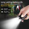 (Pack de 2) Lanterna de Bolso KunHe K2 1000 Lúmens Magnética Recarregável USB-C - Preto