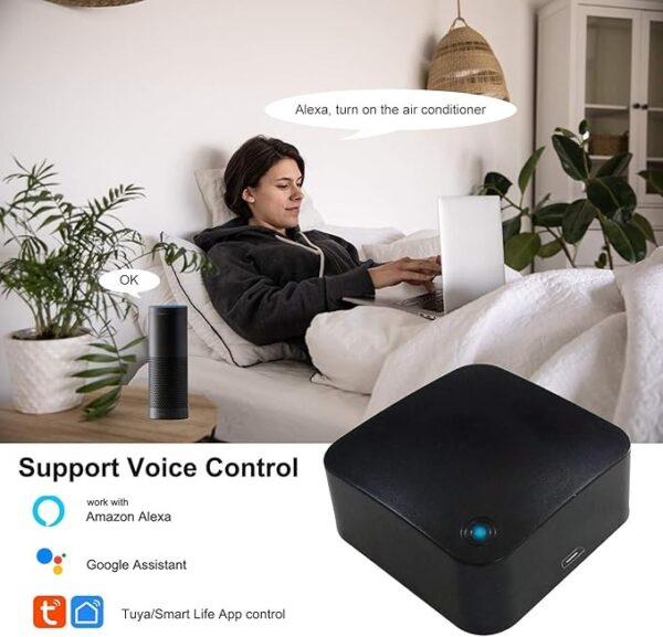F126X3329_paste_1781808644033_2 Comando Universal Inteligente Wi-Fi Infrared Compatível com Alexa e Google Home - Preto