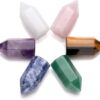 (18 Packs) Cristais Naturais 6 Uni. Torres Hexagonais para Reiki e Meditação - MULTICOR