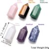 (18 Packs) Cristais Naturais 6 Uni. Torres Hexagonais para Reiki e Meditação - MULTICOR