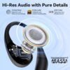 Auriculares Open-Ear EarFun OpenJump Hi-Res LDAC IPX7 42H de Autonomia - Preto