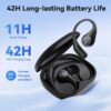 Auriculares Open-Ear EarFun OpenJump Hi-Res LDAC IPX7 42H de Autonomia - Preto
