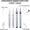 F126X3350_paste_1781609002564_1 (4 Unids) Marcadores de Tinta Acrílica beager Ponta Fina 0.7mm Permanentes - Preto e Branco