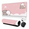 F126X3351_1781808959464_0 (XL) Mousepad Gamer Gato Rosa Grande 800x300mm - Rosa