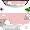 F126X3351_1781808959464_4 (XL) Mousepad Gamer Gato Rosa Grande 800x300mm - Rosa