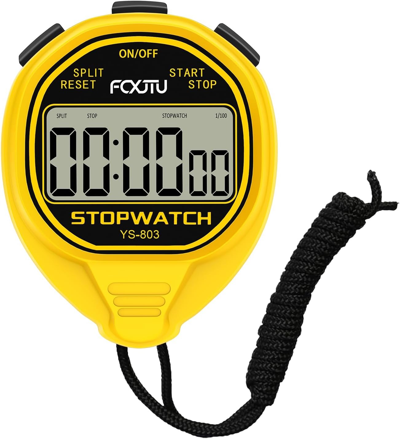 Cronómetro Digital FCXJTU YS-803 Silencioso à Prova de Água 50M - Amarelo
