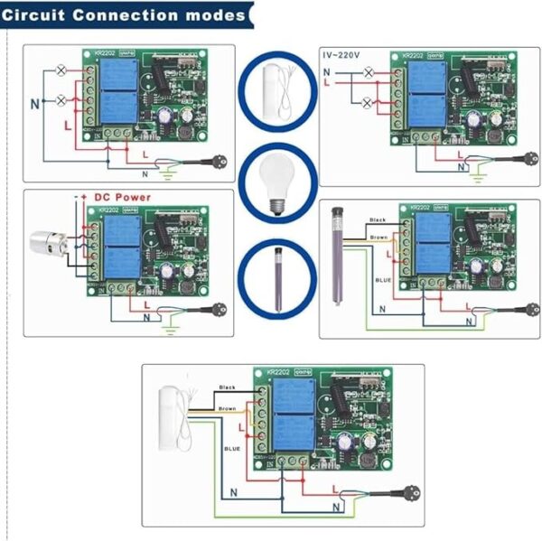 F126X3353_paste_1781609881997_3 Interruptor de Comando à Distância RF 2 Canais para Motores e Estores QIACHIP KR2202