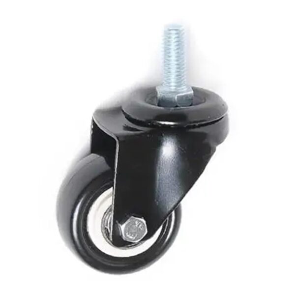 F126X3354_paste_1781610145215_0 4 Rodas para Móveis 40mm M8 Rolamento Duplo - Preto