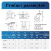 F126X3354_paste_1781610145215_1 4 Rodas para Móveis 40mm M8 Rolamento Duplo - Preto