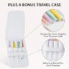 Conjunto de Pinças de Sobrancelhas Bubuxy em Aço Inoxidável com Estojo - Prateado